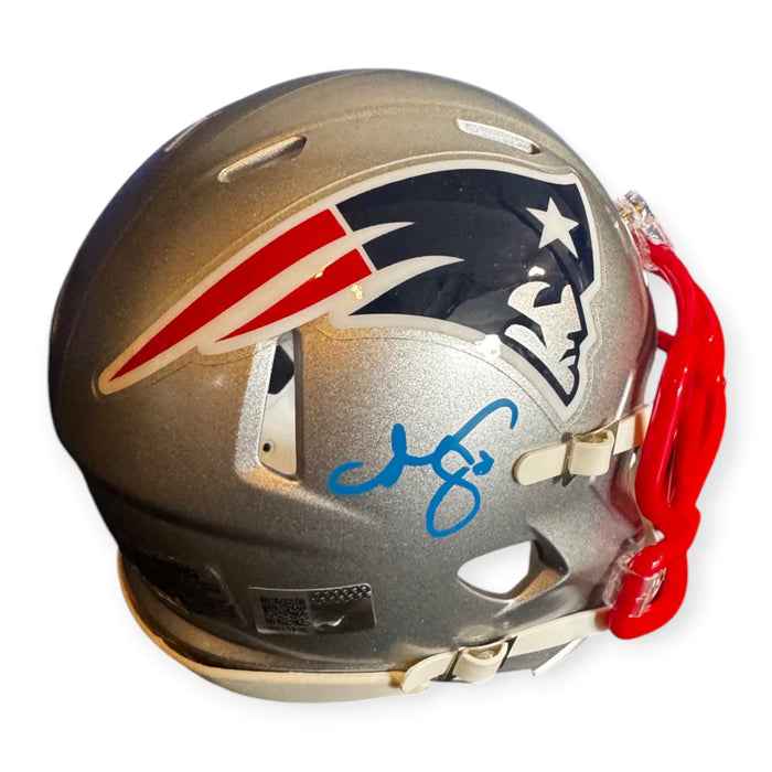 Romeo Doubs New England Patriots Autographed Speed Mini Helmet NEP