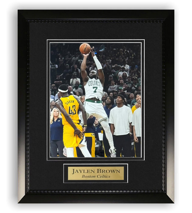 Jaylen Brown Boston Celtics Unsigned Photograph Framed to 16x20