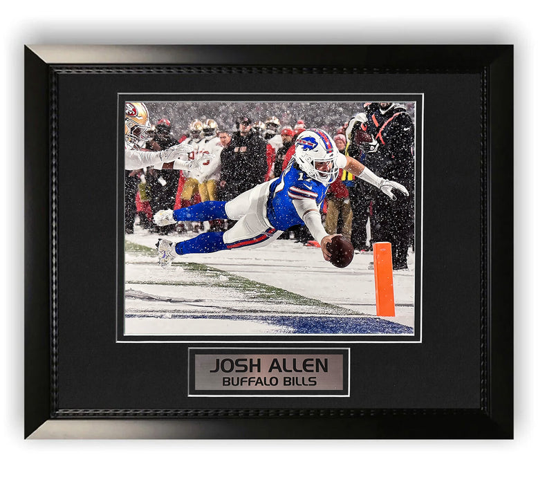 Josh Allen Buffalo Bills Unsigned Photo Framed to 11x14