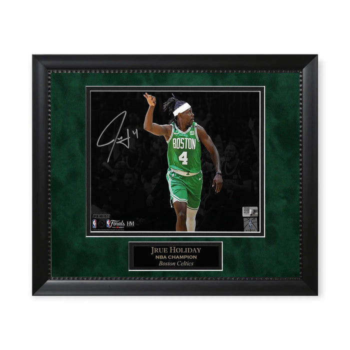 Jrue Holiday Boston Celtics Autographed 8x10 Photo Framed to 11x14 NEP