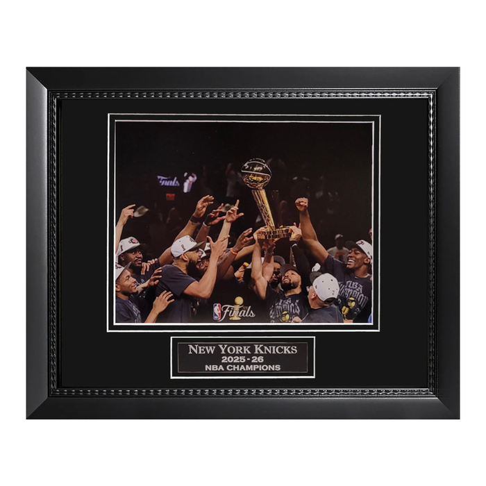 New York Knicks Championship Team Celebration Unsigned Photograph Framed to 11x14