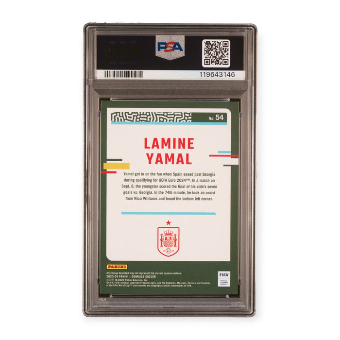 Lamine Yamal 2023-24 Panini Donruss FIFA Silver #54 PSA 9 Mint