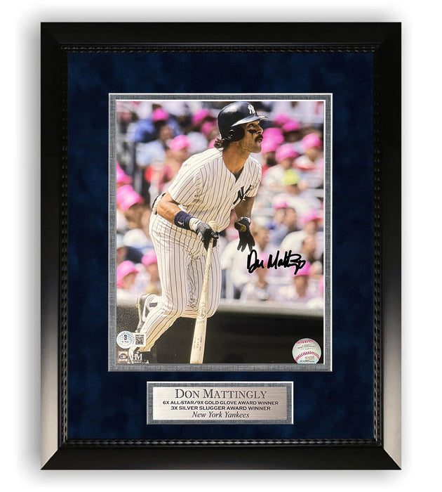 Don Mattingly New York Yankees Autographed 8x10 Photo Framed To 11x14 Beckett