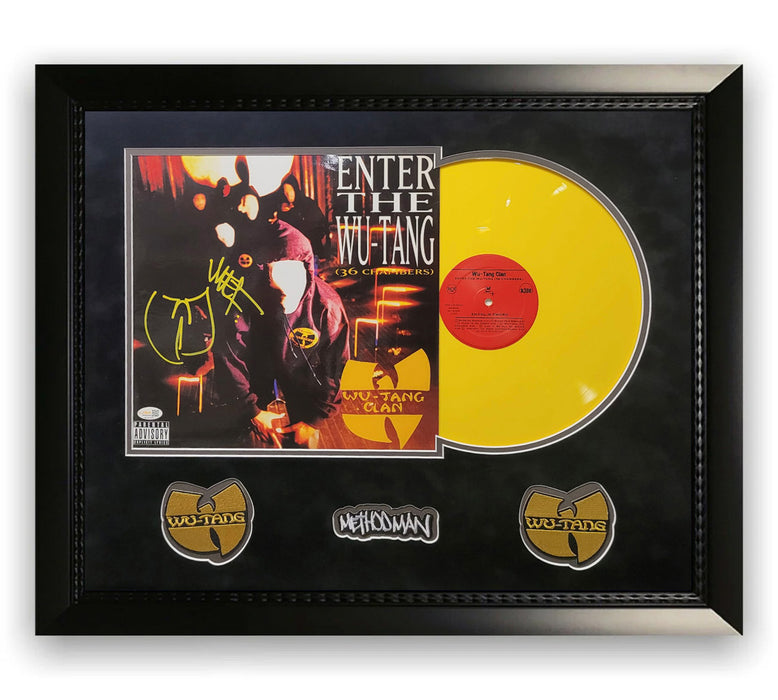 Method Man Autographed Enter the Wu-Tang (36 Chambers) Vinyl "W" Inscription Framed To 16x20 JSA