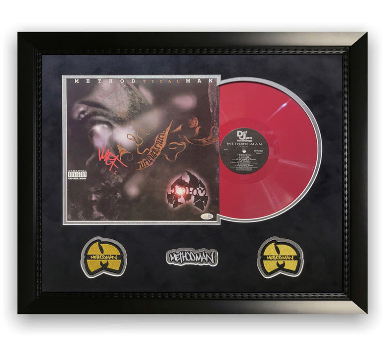Method Man Autographed Tical Vinyl Cover Framed To 16x20 JSA