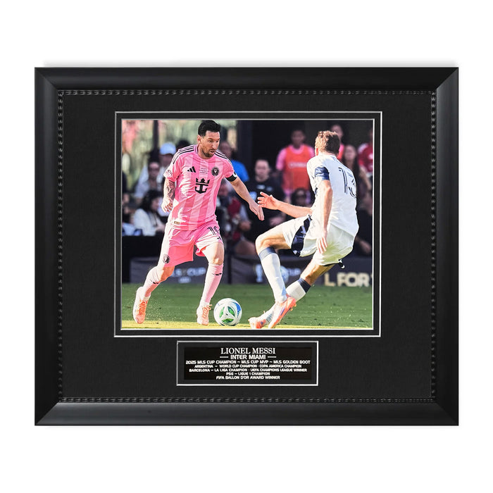 Lionel Messi Inter Miami Unsigned Photograph Framed to 11x14