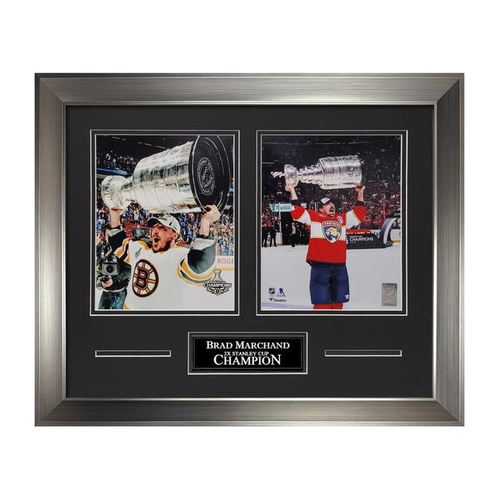 Brad Marchand Boston Bruins/Florida Panthers Unsigned 2-Way Photo Collage Framed to 16x20