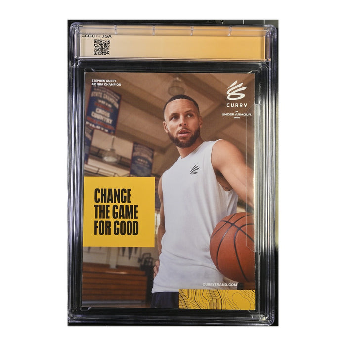 Jaylen Brown Boston Celtics Autographed Slam #242 Magazine Brown Gold Metal Edition #7/94 Jersey Number Graded CGC 9.4