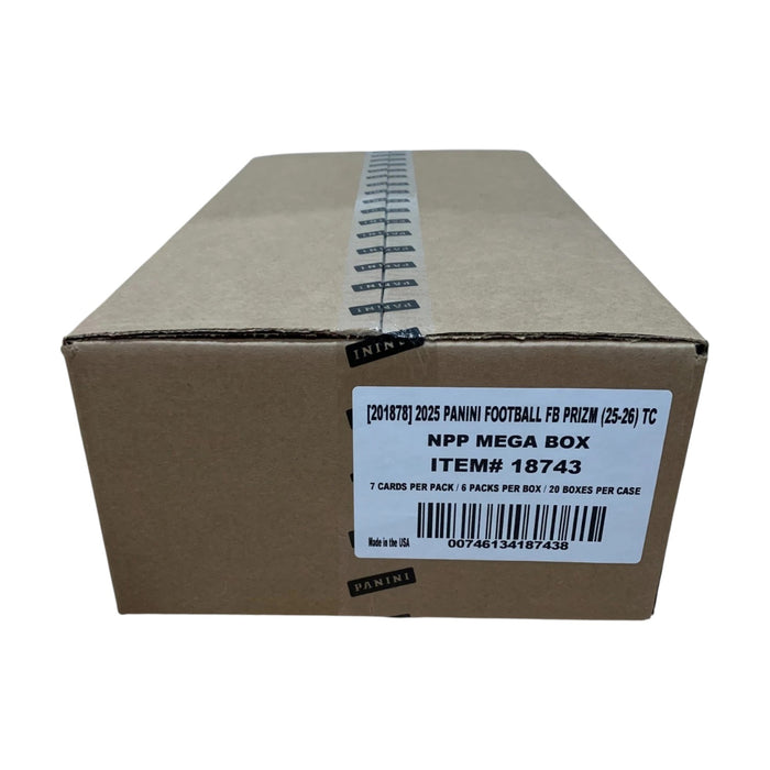 2025 Panini Prizm NFL Football 6-Pack Mega Case with (20) Boxes