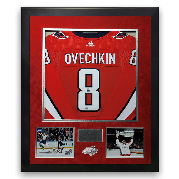 Alex Ovechkin Washington Capitals Autographed Jersey Framed to 32x40 Fanatics