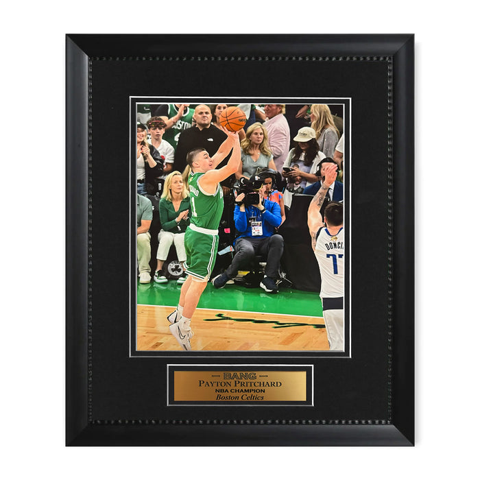 Payton Pritchard 2023-24 NBA Champion Boston Celtics Unsigned Photo Framed to 11x14