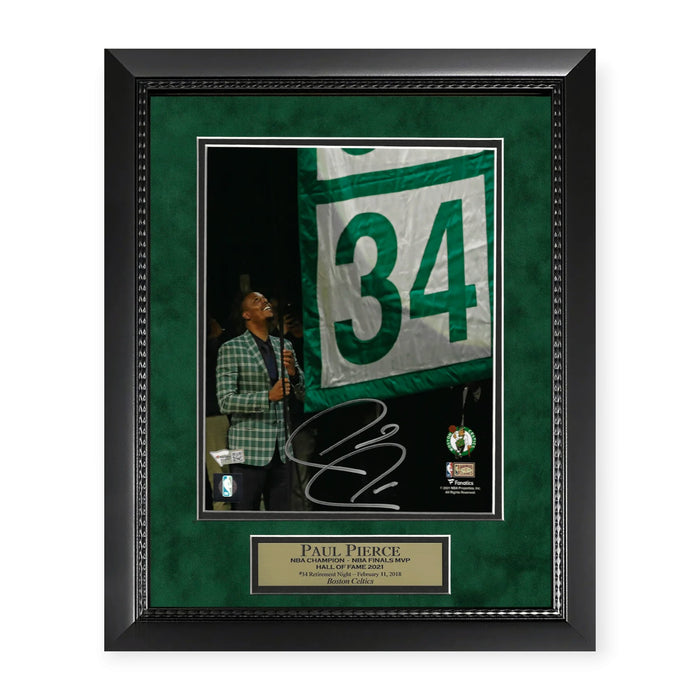 Paul Pierce Boston Celtics Autographed 8x10 Photo Framed to 11x14 Fanatics