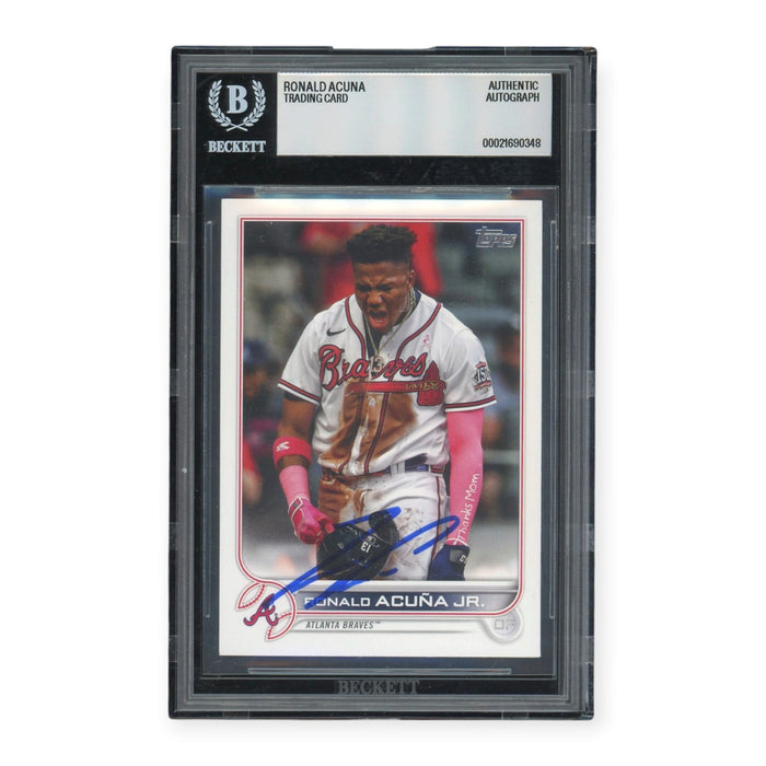 Ronald Acuna Jr. Atlanta Braves Autographed 2022 Topps #200 BGS Authentic