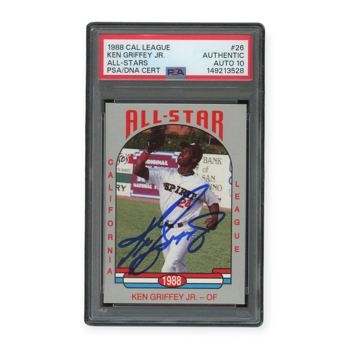 Ken Griffey Jr 1988 Cal League All-Stars #26 PSA 10 Auto Grade