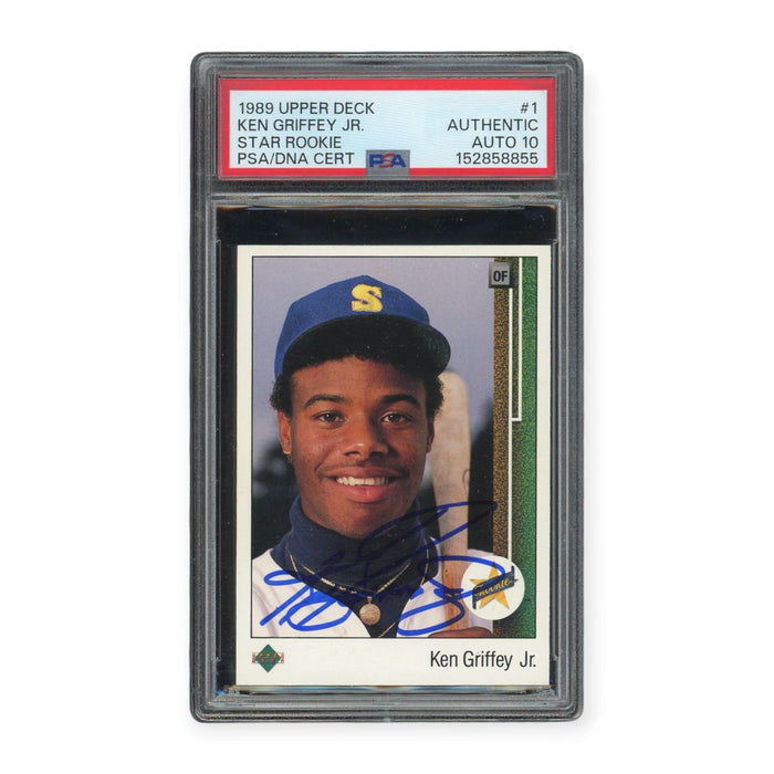 Ken Griffey Jr 1989 Upper Deck Star Rookie #1 RC PSA 10 Auto Grade