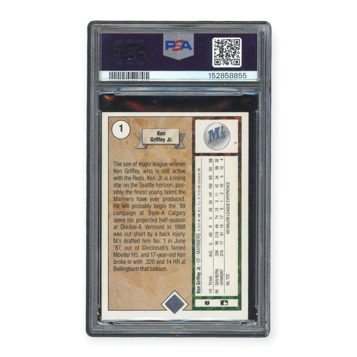 Ken Griffey Jr 1989 Upper Deck Star Rookie #1 RC PSA 10 Auto Grade