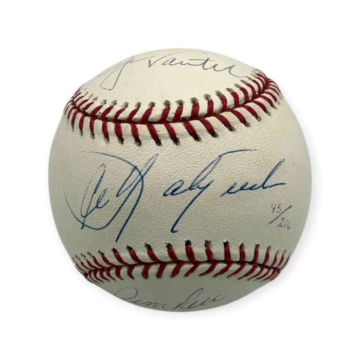 Carl Yastrzemski, Jim Rice & Jason Varitek Boston Red Sox Autographed OMLB Baseball #/216 Inscription Steiner