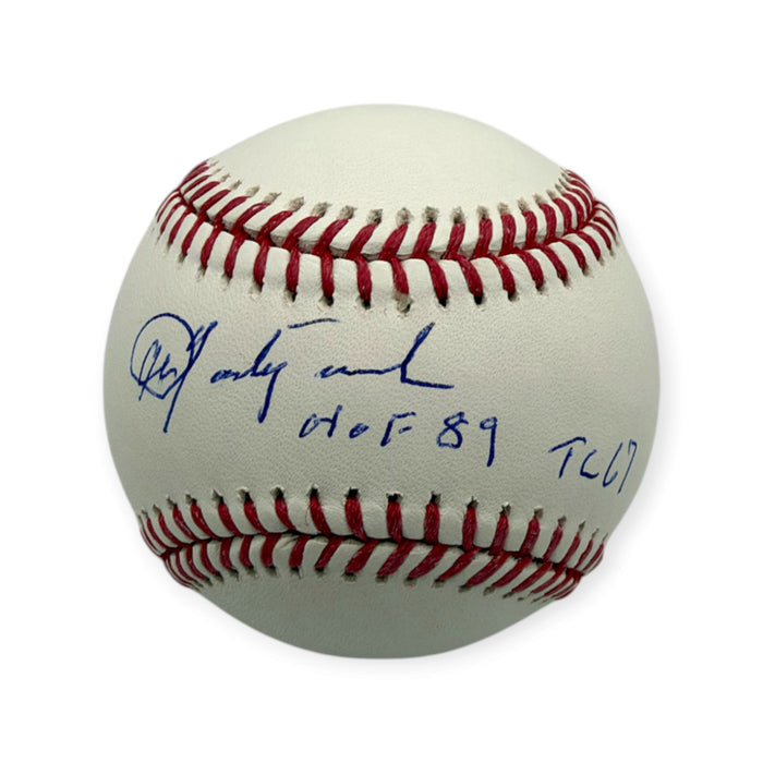 Carl Yastrzemski Boston Red Sox Autographed Baseball w/ TC 67 & HOF 89 Inscription MLB Authentic