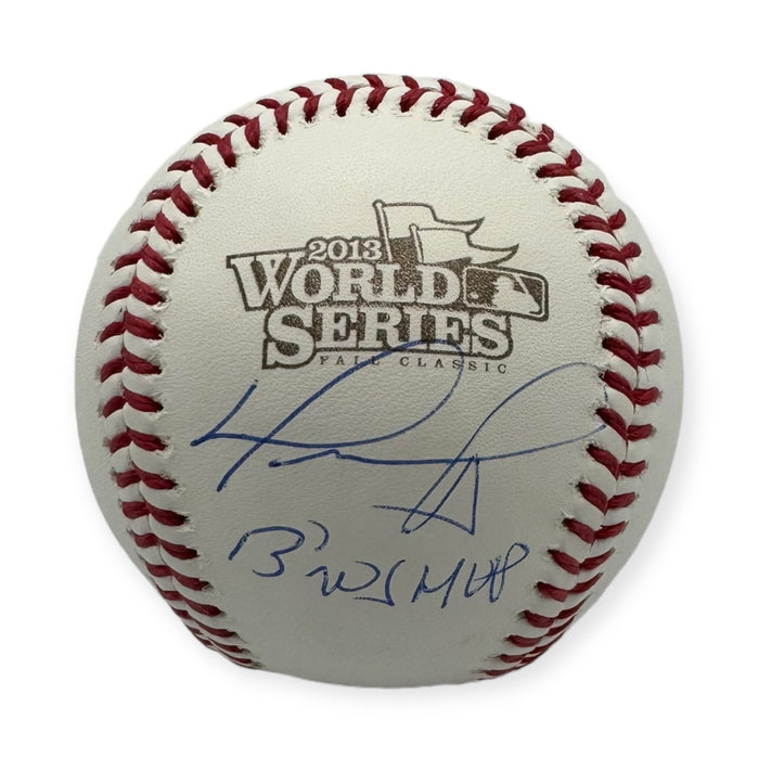 David Ortiz Autographed Red Sox 2013 World Series Baseball w/ Inscription JSA