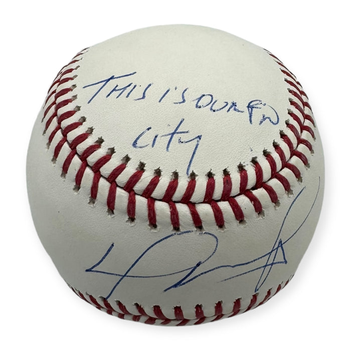David Ortiz Boston Red Sox Autographed OMLB Baseball w/ Inscription JSA