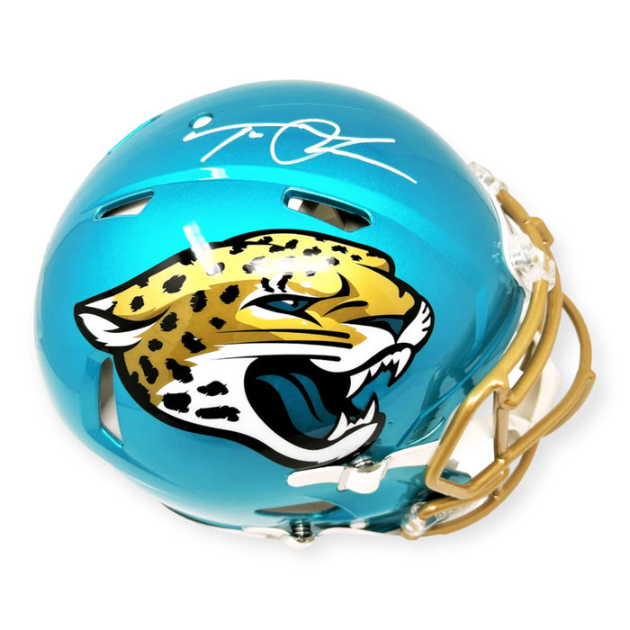 Trevor Lawrence Jacksonville Jaguars Autographed Flash Speed Authentic Helmet Fanatics