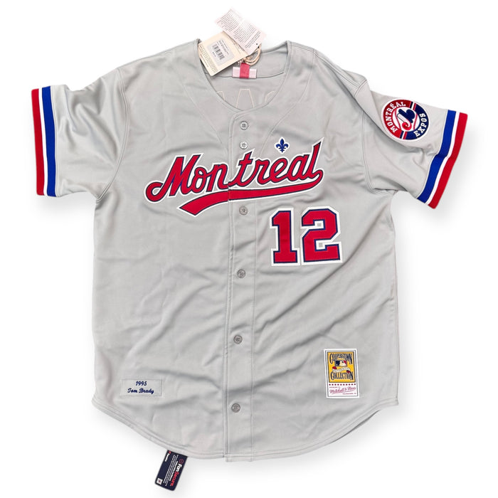 Tom Brady Montreal Expos Autographed Mitchell & Ness Authentic Jersey Fanatics