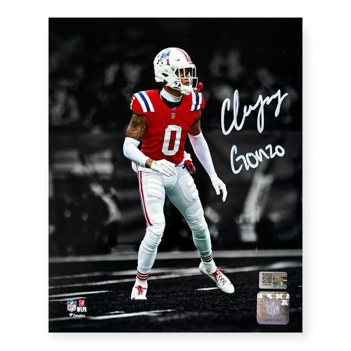 Christian Gonzalez New England Patriots Autographed 8x10 Photo w/ Inscription NEP