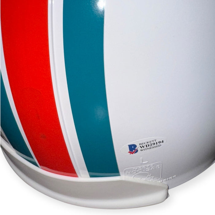 Dan Marino Miami Dolphins Autographed Authentic Helmet w/ NFL 100 Team Inscription Beckett