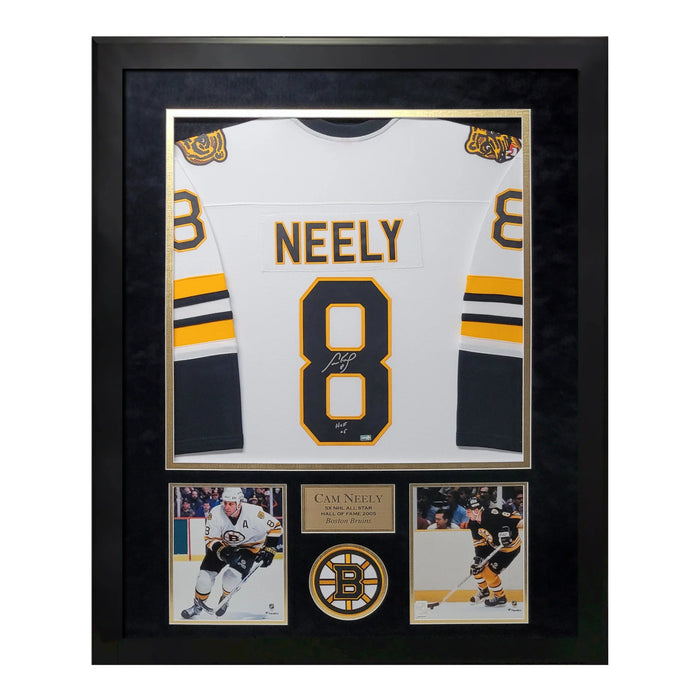 Cam Neely Boston Bruins Autographed Jersey w/ HOF 05 Inscription Framed to 32x40 NEP
