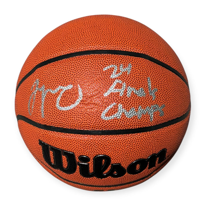 Jayson Tatum Boston Celtics Autographed Wilson Basketball w/ 24 Finals Champs Inscription Fanatics