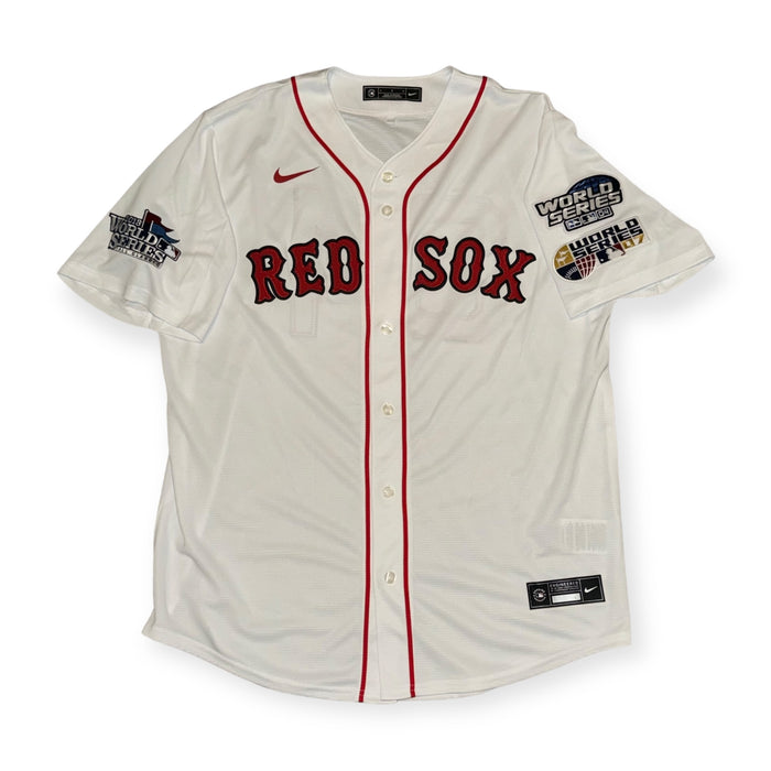 David Ortiz Boston Red Sox Autographed Authentic Jersey w/ 3x WS Champs Inscription JSA