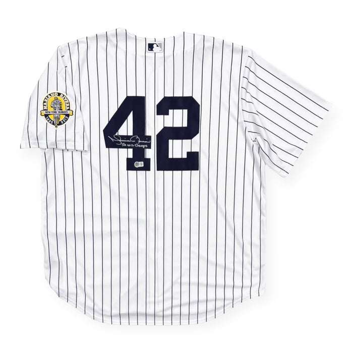 Mariano Rivera New York Yankees Autographed Authentic Nike Retirement Jersey w/ Inscription Beckett