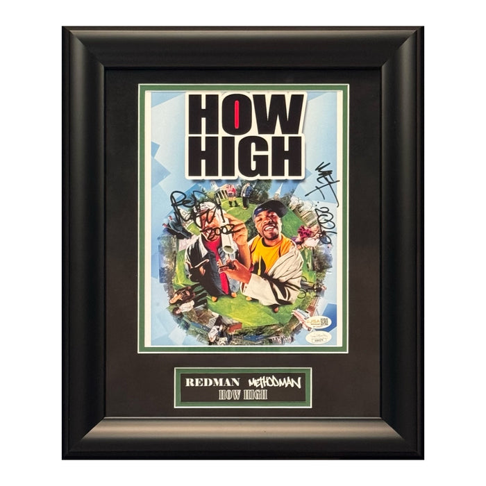 Method Man & Redman Autographed 8x10 "How High" Photo Framed To 11x14 JSA