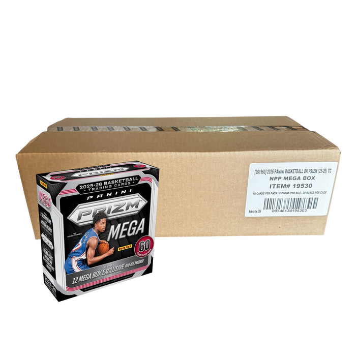 2025-26 Panini Prizm Basketball 6-Pack Mega Box Case with (20) Boxes