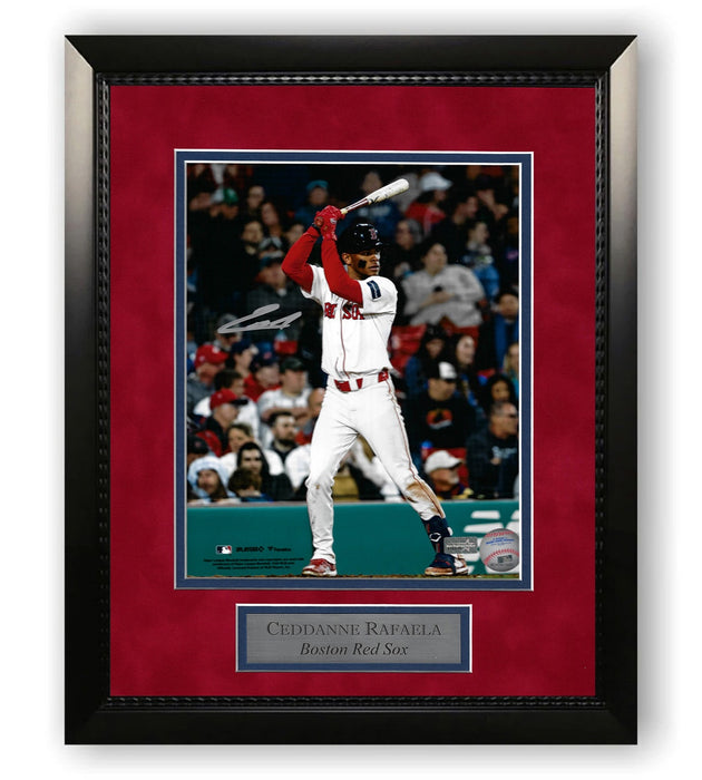 Ceddanne Rafaela Boston Red Sox Autographed 8x10 Photo Framed to 11x14 NEP