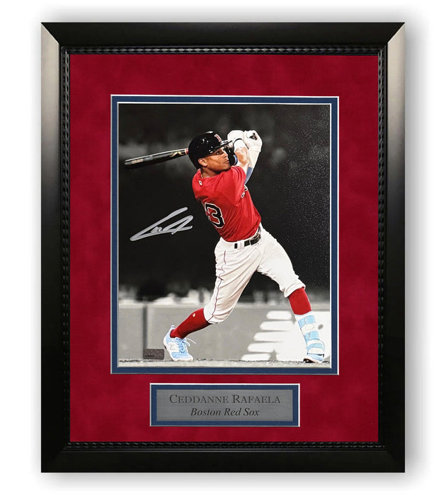 Ceddanne Rafaela Boston Red Sox Autographed 8x10 Photo Framed to 11x14 NEP