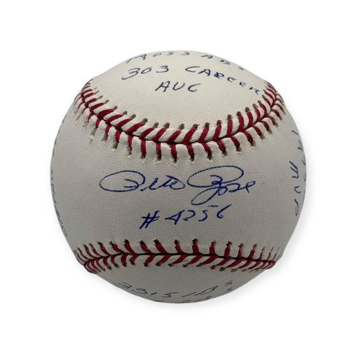 Pete Rose Cincinnati Reds Autographed OMLB Baseball w/ 14 Inscriptions PSA/DNA