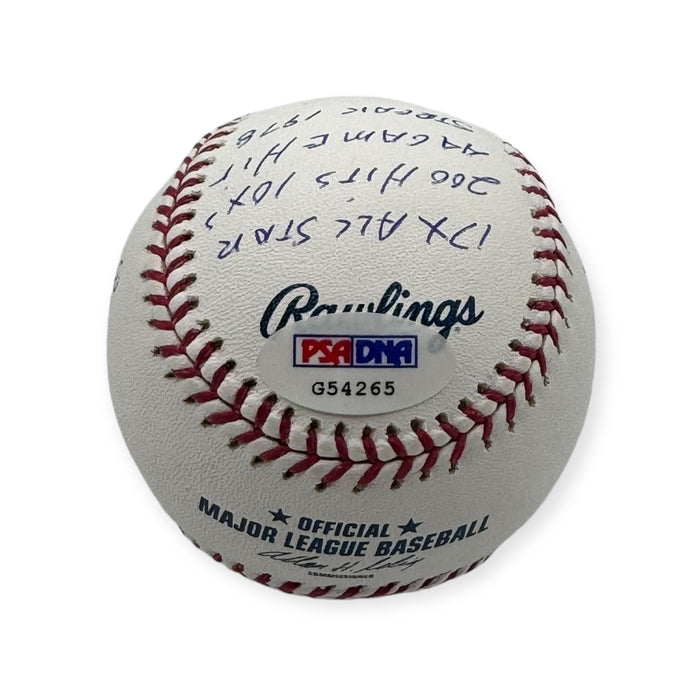 Pete Rose Cincinnati Reds Autographed OMLB Baseball w/ 14 Inscriptions PSA/DNA