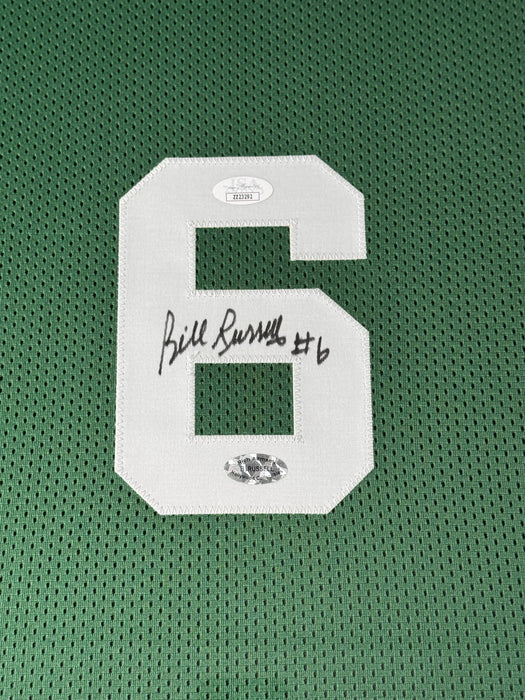 Bill Russell Boston Celtics Autographed Jersey Framed To 32x40 JSA