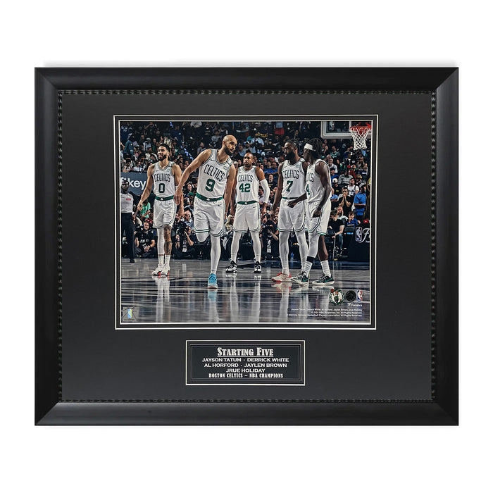 Boston Celtics Starting Five NBA Championship Unsigned Photo Framed to 11x14