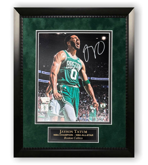 Jayson Tatum Boston Celtics Autographed 8x10 Photo Framed To 11x14 Fanatics