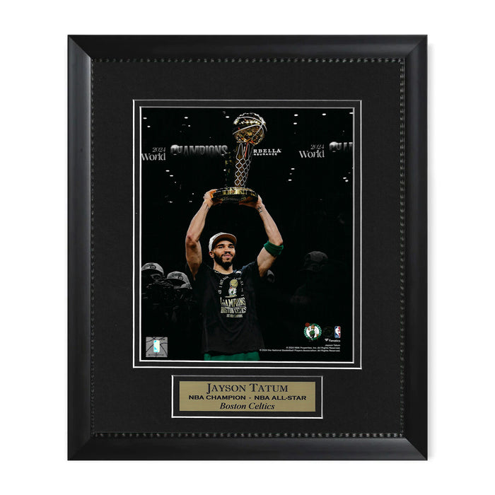 Jayson Tatum Unsigned NBA Championship Photo Framed to 11x14