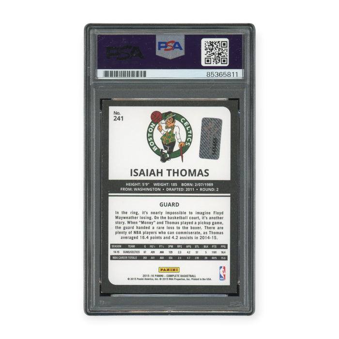 Isiah Thomas On Card Autographed 2015-16 Panini Complete Basketball PSA 10 Auto Grade