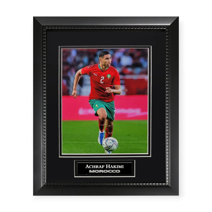 Achraf Hakimi Morocco Unsigned Photograph Framed to 11x14