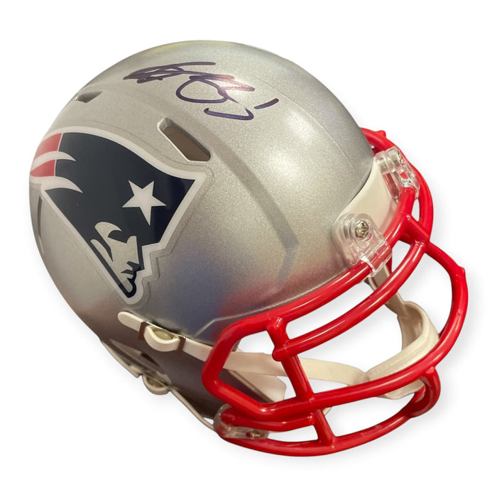 A.J. Brown New England Patriots Autographed Speed Mini Helmet Beckett