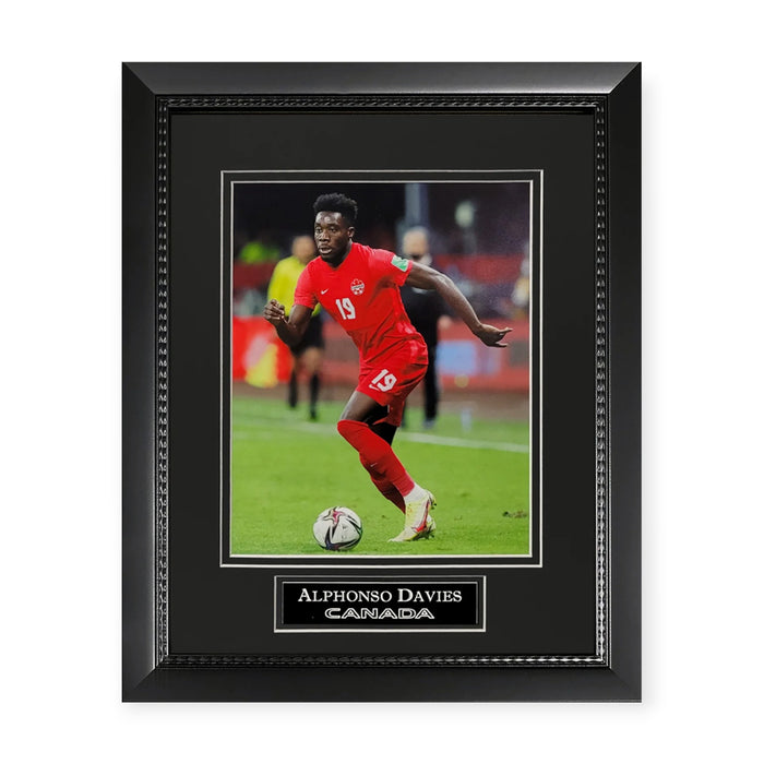 Alphonso Davies Canada Unsigned Photograph Framed to 11x14