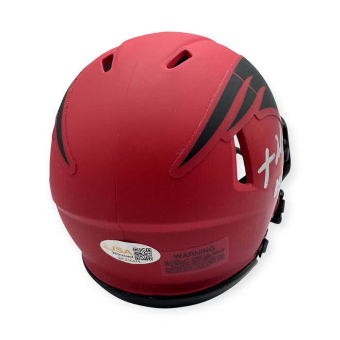 TreVeyon Henderson New England Patriots Autographed Rave Mini Helmet JSA