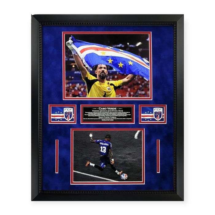 Vozinha & Sidny Lopes Cabral Cabo Verde Unsigned Photograph Collage Framed to 16x20