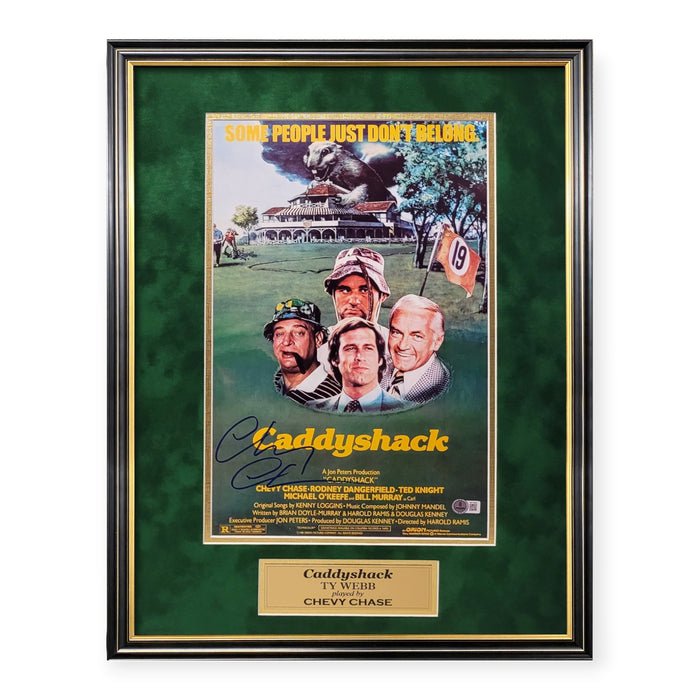 Chevy Chase "Caddyshack" Autographed 12x18 Photo Framed to 19x25 Beckett