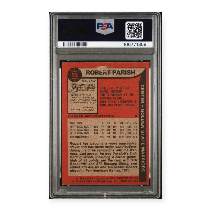 Robert Parish On Card Autographed 1979 Topps PSA Authentic